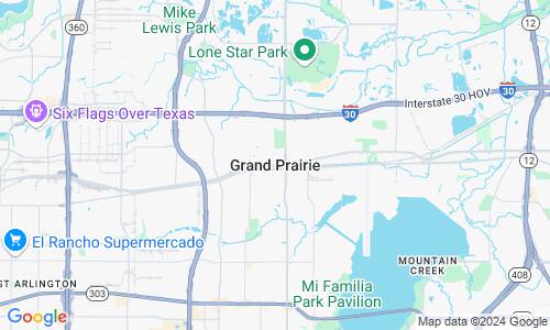 Ausschnitt der Weltkarte zu Grand Prairie