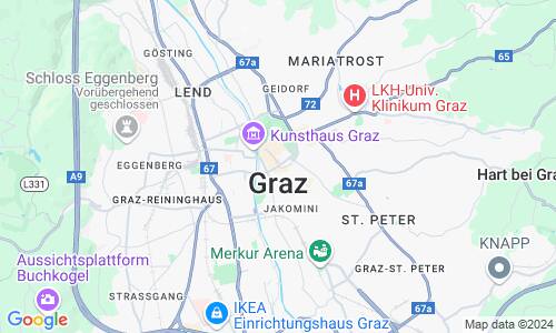 Ausschnit der Weltkarte zu Graz