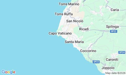 Ausschnitt der Weltkarte zu Grotticelle Beach