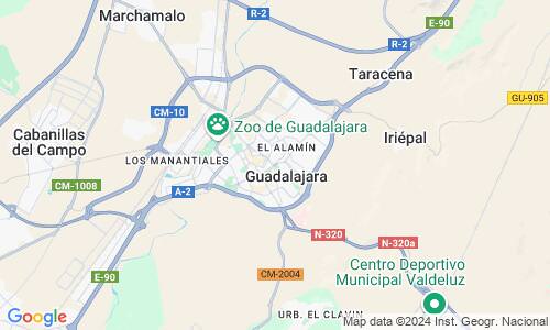 Ausschnitt der Weltkarte zu Guadalajara