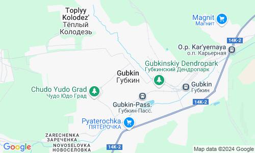 Ausschnitt der Weltkarte zu Gubkin