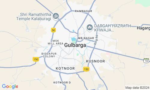 Ausschnitt der Weltkarte zu Gulbarga