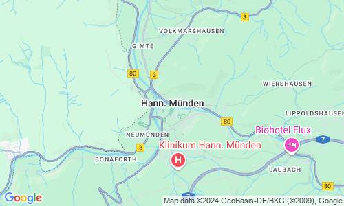 Ausschnitt der Weltkarte zu Hann. Münden