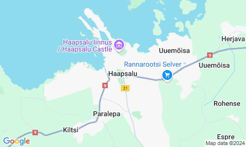 Ausschnit der Weltkarte zu Hapsal
