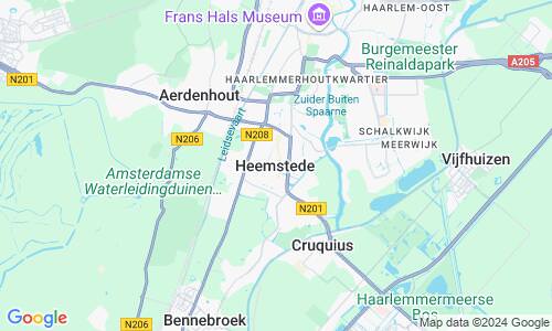 Ausschnitt der Weltkarte zu Heemstede