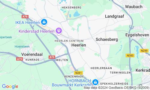 Ausschnitt der Weltkarte zu Heerlen
