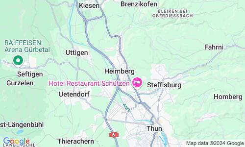 Ausschnitt der Weltkarte zu Heimberg