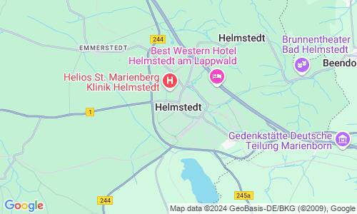 Ausschnitt der Weltkarte zu Helmstedt