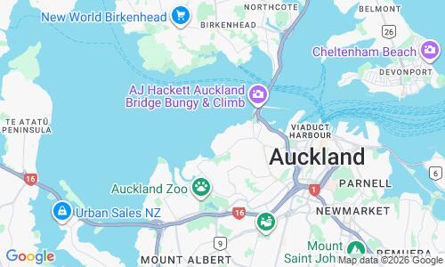 Ausschnitt der Weltkarte zu Herne Bay Beach