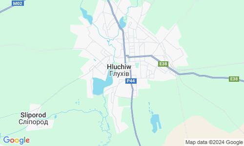 Ausschnitt der Weltkarte zu Hluchiw