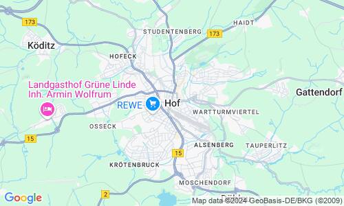 Ausschnitt der Weltkarte zu Hof