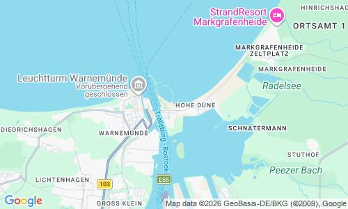 Ausschnitt der Weltkarte zu Hohe Düne Strand