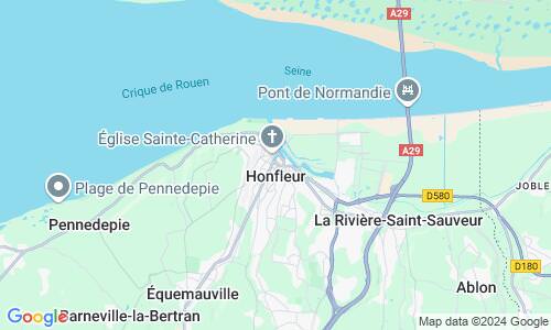Ausschnit der Weltkarte zu Honfleur