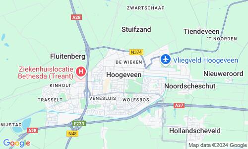 Ausschnitt der Weltkarte zu Hoogeveen