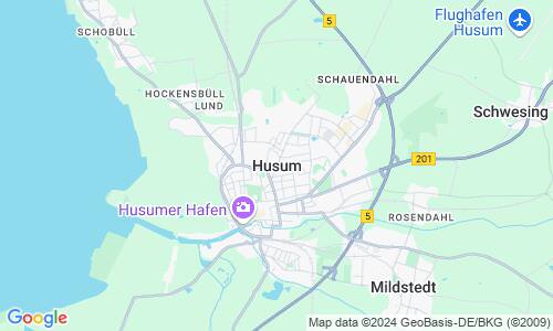 Ausschnitt der Weltkarte zu Husum