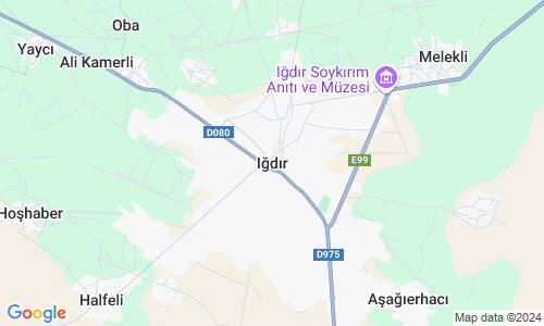 Ausschnitt der Weltkarte zu Iğdır