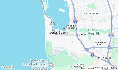 Ausschnitt der Weltkarte zu Imperial Beach