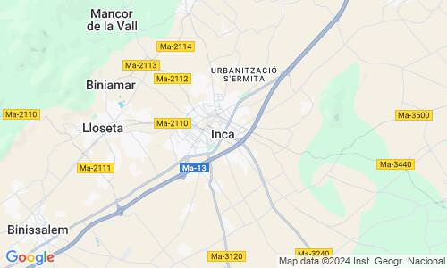 Ausschnitt der Weltkarte zu Inca
