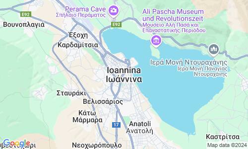 Ausschnitt der Weltkarte zu Ioannina