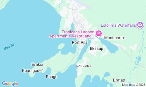 Ausschnitt der Weltkarte zu Iririki Island Beach