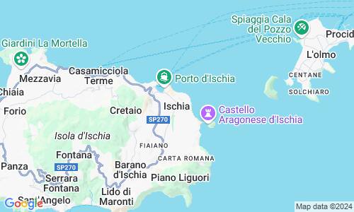 Ausschnit der Weltkarte zu Ischia