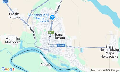 Ausschnitt der Weltkarte zu Ismajil