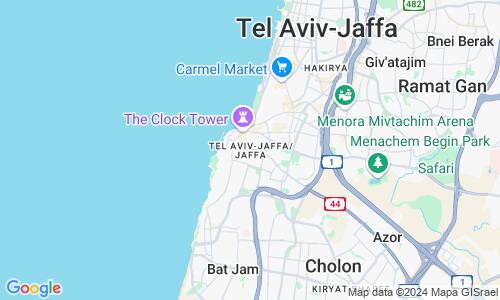 Ausschnitt der Weltkarte zu Jaffa