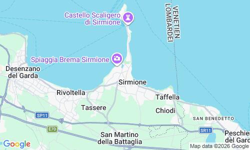 Ausschnitt der Weltkarte zu Jamaica Strand Sirmione