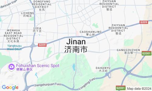 Ausschnitt der Weltkarte zu Jinan
