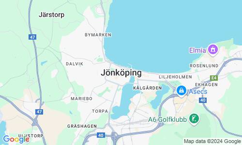 Ausschnitt der Weltkarte zu Jönköping