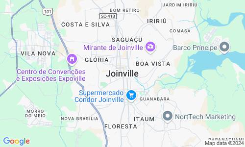 Ausschnitt der Weltkarte zu Joinville