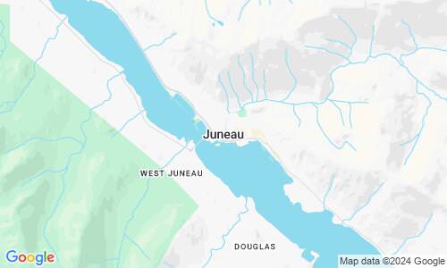 Ausschnitt der Weltkarte zu Juneau