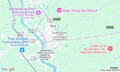 Ausschnitt der Weltkarte zu Kamphaeng Phet
