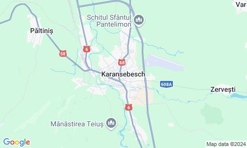 Ausschnitt der Weltkarte zu Karansebesch