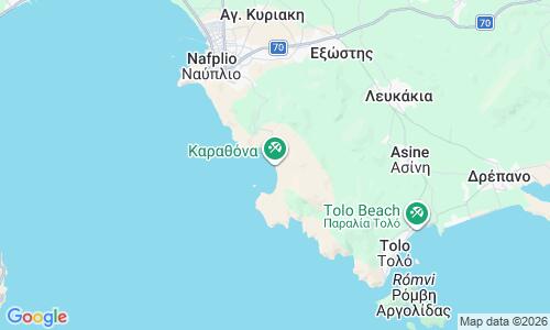 Ausschnitt der Weltkarte zu Karathona Beach
