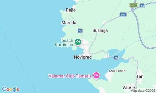 Ausschnitt der Weltkarte zu Karpinjan Beach