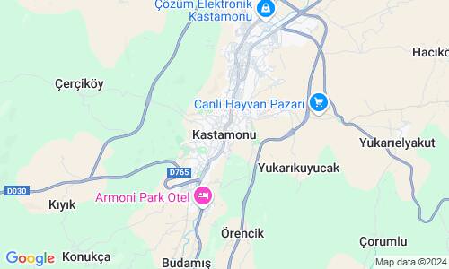 Ausschnitt der Weltkarte zu Kastamonu