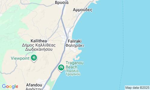 Ausschnitt der Weltkarte zu Kathara Beach