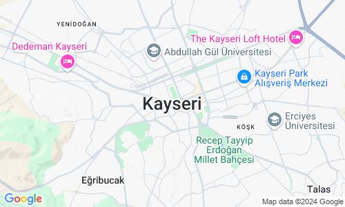 Ausschnitt der Weltkarte zu Kayseri