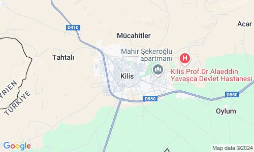 Ausschnitt der Weltkarte zu Kilis