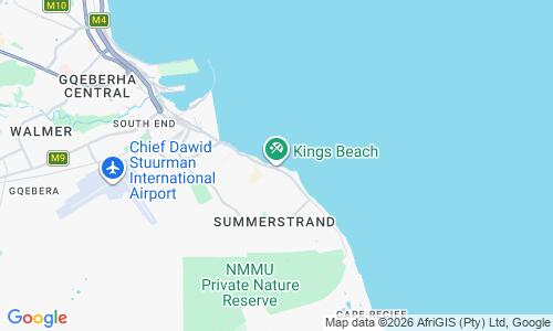 Ausschnitt der Weltkarte zu Kings Beach