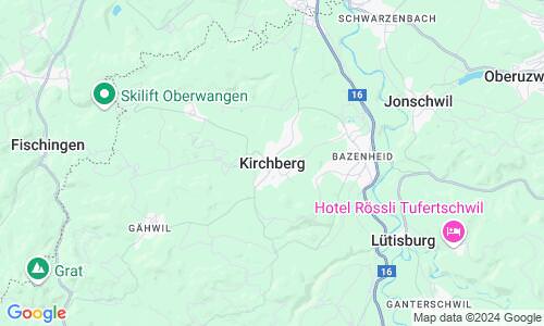 Ausschnitt der Weltkarte zu Kirchberg SG