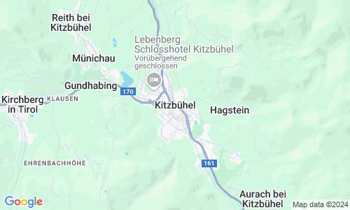 Ausschnit der Weltkarte zu Kitzbühel