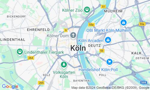 Ausschnit der Weltkarte zu Köln