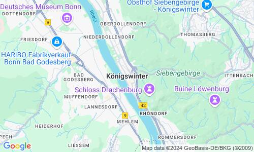 Ausschnitt der Weltkarte zu Königswinter