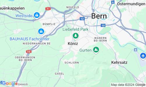 Ausschnitt der Weltkarte zu Köniz