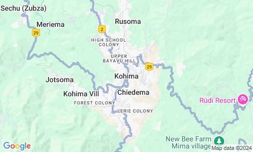 Ausschnitt der Weltkarte zu Kohima