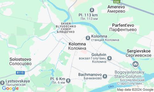 Ausschnitt der Weltkarte zu Kolomna