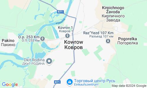 Ausschnitt der Weltkarte zu Kowrow