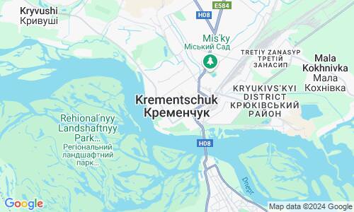 Ausschnitt der Weltkarte zu Krementschuk